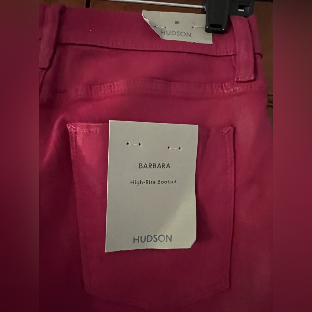 Hudson Jeans Women's Flare in Vibrant Pink - Picture 4 of 6